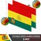 G128 Bolivia (Bolivian) Flag | 3x5 feet | Double Sided Embroidered 210D Indoor/Outdoor, Brass Grommets, Heavy Duty Polyester